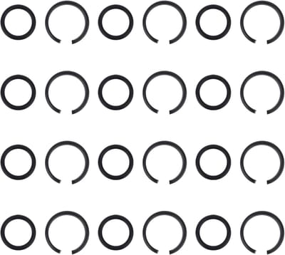 12 Sets 3/8" Impact Retainer Rings, Duurzame Vervangingsonderdelen voor Elektrische en Pneumatische Slagschroevendraaiers met O-Ring en Frictieringen