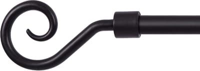 Eindstukken Gordijnroede - Roedestoppers Decoratie - Ramen Aankleden - Universele Pasvorm - Ø13 mm en Ø16 mm - Zwart