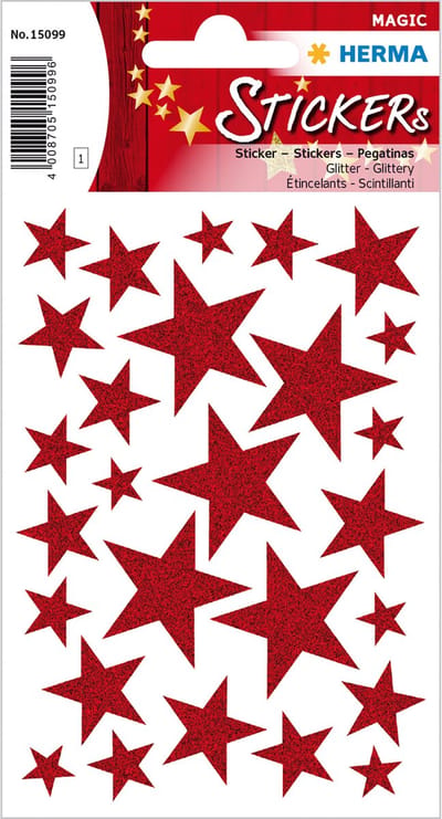 HERMA 15099 sticker Folie Rood Permanent 27 stuk(s)
