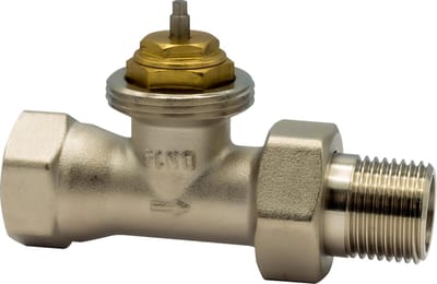 BELRAD radiatorkraan recht 1/2 MV - Nikkel