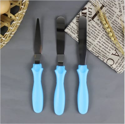 CHPN - Paletmes - Bakken - Palet set - Fondant - Blauw - Palet mes - Gereedschap - Bakker - Koken - Taart bakken - Taartgereedschap - Bakaccessoire