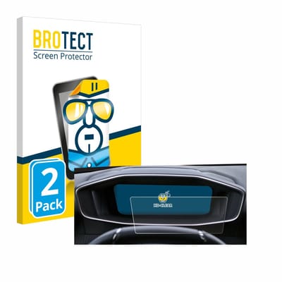 BROTECT - Screenprotector voor Peugeot 2008 2022 Cockpit - Folie Beschermfolie transparant 2 Stuks
