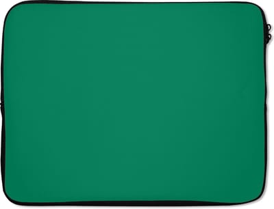 Laptophoes 15.6 inch - Groen - Bos - Kleuren - Laptop sleeve - Binnenmaat 37x26 cm - Zwarte achterkant - Back to school spullen - Schoolspullen jongens en meisjes middelbare school - Macbook air hoes - Chromebook sleeve