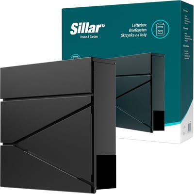Wandbrievenbus Met Slot - Postkast Metaal - Veilig Post Ontvangen - Weerbestendig Gegalvaniseerd Staal - 37x10.5x37cm - Antraciet