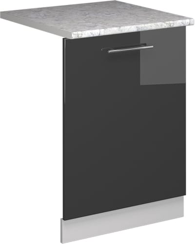 Vicco Fame-Line Vaatwasserfrontpaneel – 60 cm, WB Marmer Antraciet Hoogglans
