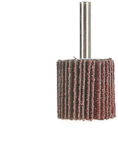 GEKO Schuurwiel op steel - P60 korrel - 30x30 mm - Voor boren en slijpers