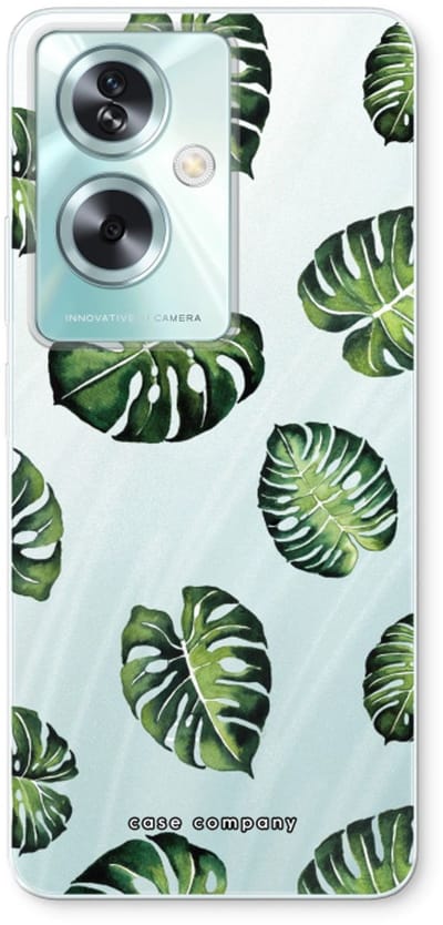 Case Company® - Hoesje geschikt voor Oppo A79 hoesje - Tropische bladeren - Soft Cover Telefoonhoesje - Bescherming aan alle Kanten en Schermrand