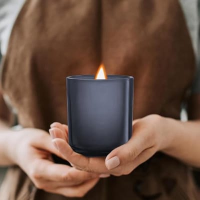 Glazen kaarsenpotten met bamboe deksels - 7 oz set van 6 voor het maken van gepersonaliseerde kaarsen