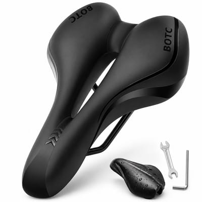 BOTC Fietszadel - Comfortabel Zadel - Sport Trekking Fietszadel - Unisex - Zwart