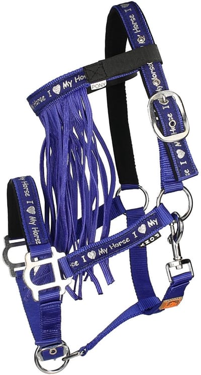 Epplejeck Halster Epplejeck Met Vliegenfrontriem Ain't That Cute Blauw