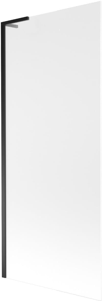Mexen Next L badwand 1-delig 80 x 150 , matglas, zwart - 895-080-000-03-30-70