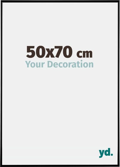 Your Decoration - Fotolijst 50x70 cm - Kunststof - Zwart Hoogglans - Evry
