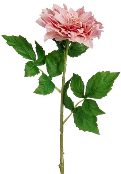 Mica Decorations Kunstbloem Dahlia Artistic - H74 cm - roze - kunststof - stelen kunstbloemen - boeket - bloemetjes