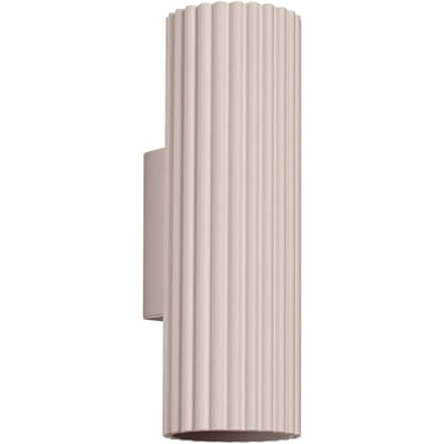 Sollux Lighting Wandlamp Karbon - GU10 - taupe - aluminium - 6.5x8.5x20cm