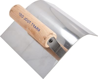 Stoeprand Gereedschap - Beton Afwerker - Beton Randen Vormen - Roestvrij Staal Blad - 55 cm radius - Hout