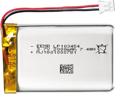Oplaadbare Batterij - Lithium Polymeer - Elektronica Reparatie - Met JST Connector - 103454 Formaat