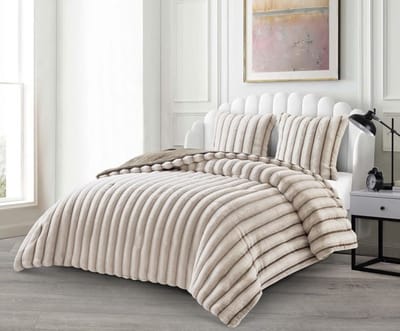 Lavella Peri Bedsprei Set 3-delig - Taupe - 250x235cm