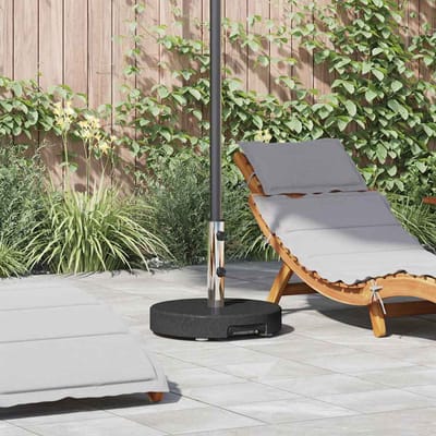 vidaXL - Parasolvoet - Zwart - Ø - 45 - x - 37.5 - cm - Graniet