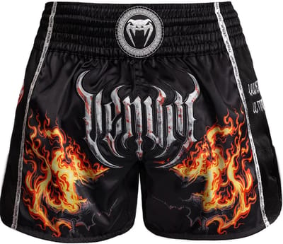 Venum Gladiator 5.0 Muay Thai Shorts Zwart Neon Oranje - XS