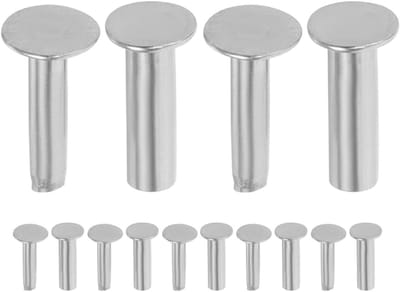 Handgemaakte Handgrepen voor Keukenmessen - 7 Paar Roestvrijstalen Handvatten voor Tafelgerei en Juicy Trays met Rivets