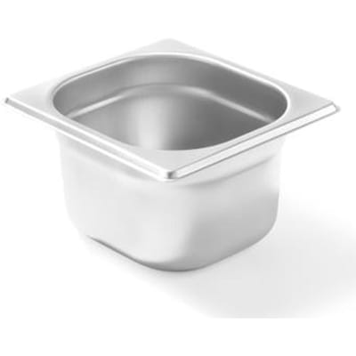 HENDI GN-container 1/6 – Budget Line – 1,6L – 176x162x100 mm – lichtgewicht roestvrij staal