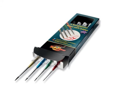 Schipper - Hobbypakket - Schilderpenselen set van 4 - schilderen op nummer