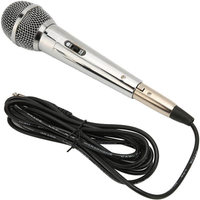 Bekabelde Microfoon Moving Coil Type Handheld Zangmicrofoon voor Thuis KTV Vergadering 9.8ft