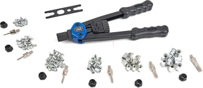 HBM 104-delige professionele blindklinkmoertangset in koffer, M3-M10, 325 cm