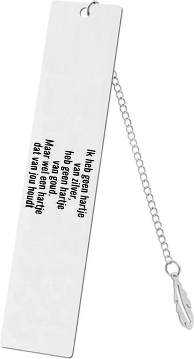 Akyol - ik heb geen hartje van zilver, geen hartje van goud, maar wel een hartje dat van jou houdt boekenlegger - Liefde - - verjaardag - cadeau voor vriendin/vriend - cadeau - kado - geschenk - gift - vriendin/vriend artikelen