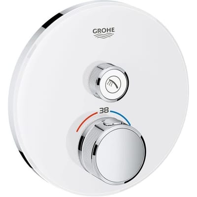Grohe Grohtherm SmartControl thermostat ready-mount set with one shut-off valve, round design 29150LS0