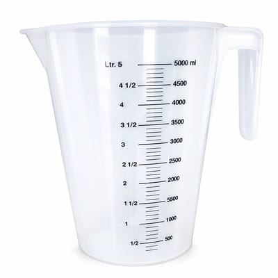 Natuurlijker leven® - Maatkan van 5 liter - maatbeker van 5 liter maatbeker met schenktuit