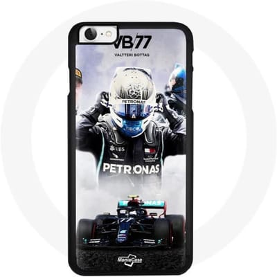 Coque iPhone 4 - Formula 1 - Valtteri Bottas - Petronas - Rigide - Noir