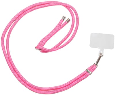 xoxo Wildhearts Telefoonkoord Universeel - Koord voor telefoon - Easy Cord - Telefoonbandjes - Ketting voor telefoon - Koord voor telefoon universeel - Koord voor telefoon Samsung - Telefoonkoord iPhone - Phone Cord - Fuschia Pink - Roze