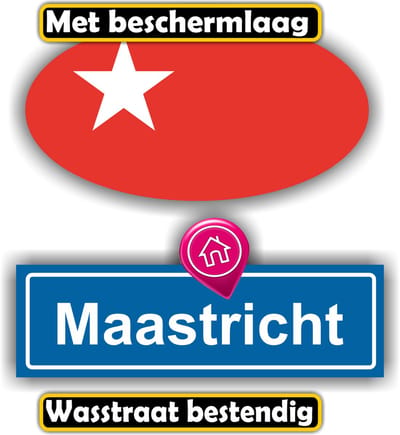 Jerma - Maastricht - Vlag - Auto - Sticker - set 2 st - Ovaal 13x7 cm - 13x6 cm - Zelfklevend - Vinyl