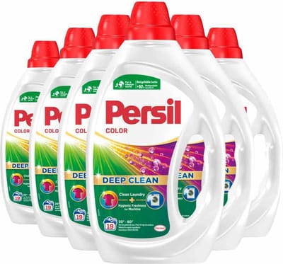 Persil Gel Color - Vloeibaar Wasmiddel - Gekleurde Was - Voordeelverpakking - 6 x 19 Wasbeurten