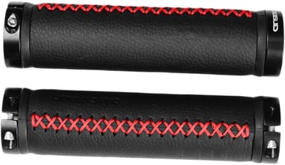 Fiets Handvatten - Stuurgrepen - Comfortabel Fietsen - Ergonomisch Ontwerp - 13cm Lengte - Zwart Rood