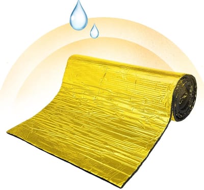 Dailygoods- Geluidsdemper Waterdichte Mat - Geluidsisolatie - Warmte-isolatie - Zelfklevend - Butylrubber - Aluminiumfolie