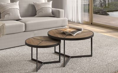 Interiax Salontafel 'Gust' Mangolia 2-delig