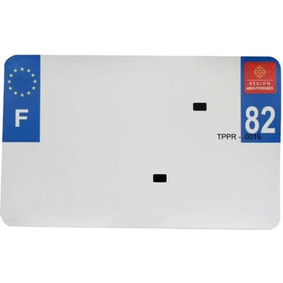 Blanco PVC nummerplaatstrip Top Plaq 82