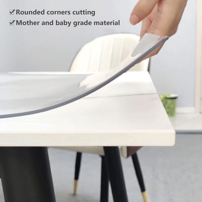 Transparante Tafelkleed - 2mm Tafel Film - Goede Hechting - Wasbaar - Waterdicht - Kristalheldere Folie - Keuze uit Maat (90cm x 160cm)