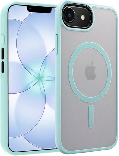 Hoesje - Geschikt voor Apple iPhone 17e - Magsafe Compatible - Sterk & Shockproof - Back Cover - Telefoon Hoes Shockproof - Shock Proof Case - Telefoonhoes - Lichtblauw