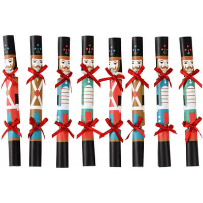 Kerstboomdecoraties notenkraker soldaat Rex London (x8)
