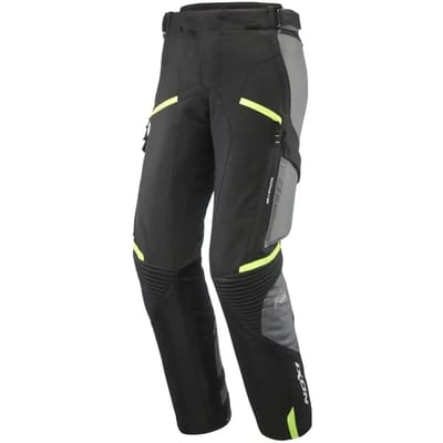 Ixon Midgard PT Zwart Grijs Bright Geel Waterdichte Textiele Motorbroek - Broek