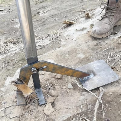 Paaltrekker Mangaanstaal - Wortelverwijderaar Stronkenklem - Tuin Opruimen - Arbeidsbesparend Hefboomontwerp - 132 cm - Zwart