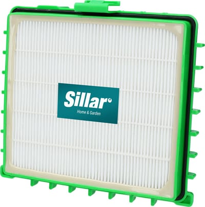 Sillar, stofzuigerfilter, luchtfilter, HEPA-filter, voor droog gebruik, vervanging, geschikt voor Rowenta-stofzuigers uit de series: Silence Force, Silence Force Compact, Silence Force Extreme, X-Trem Power, 16x14,5x2 cm, 1stk