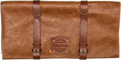 Xapron luxe leren messenmap/ messenfoedraal - kleur Utah Rust - 10 vakken