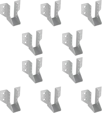 KOTARBAU® set van 10 balkschoenen 45 x 108 mm houtverbinders van verzinkt staal balkschoenen balkverbinders zwaar vermogen balkverbinders houtbalkverbinders houtbalken