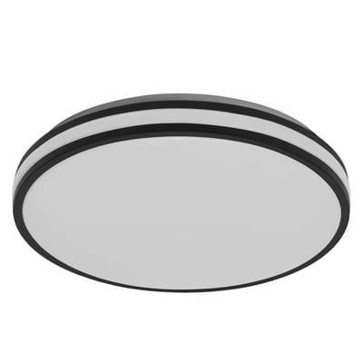 OSRAM ORBIS Caleb LED Plafondlamp 385mm, 24W, 3000K warm wit, Zwart, Metaal met Kunststof ring, IP20