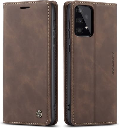 CaseMe Hoesje - Geschikt voor Samsung Galaxy A53 Hoesje - CaseMe 013 Book Case - Donkerbruin