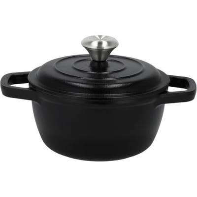 SILVERCREST Gietijzeren pan, Ø16 cm (Zwart)
